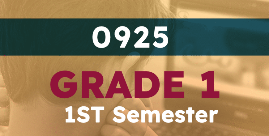GRADE 1 1ST SEM 0925